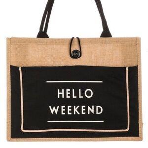 Hello Weekend Tote Bag